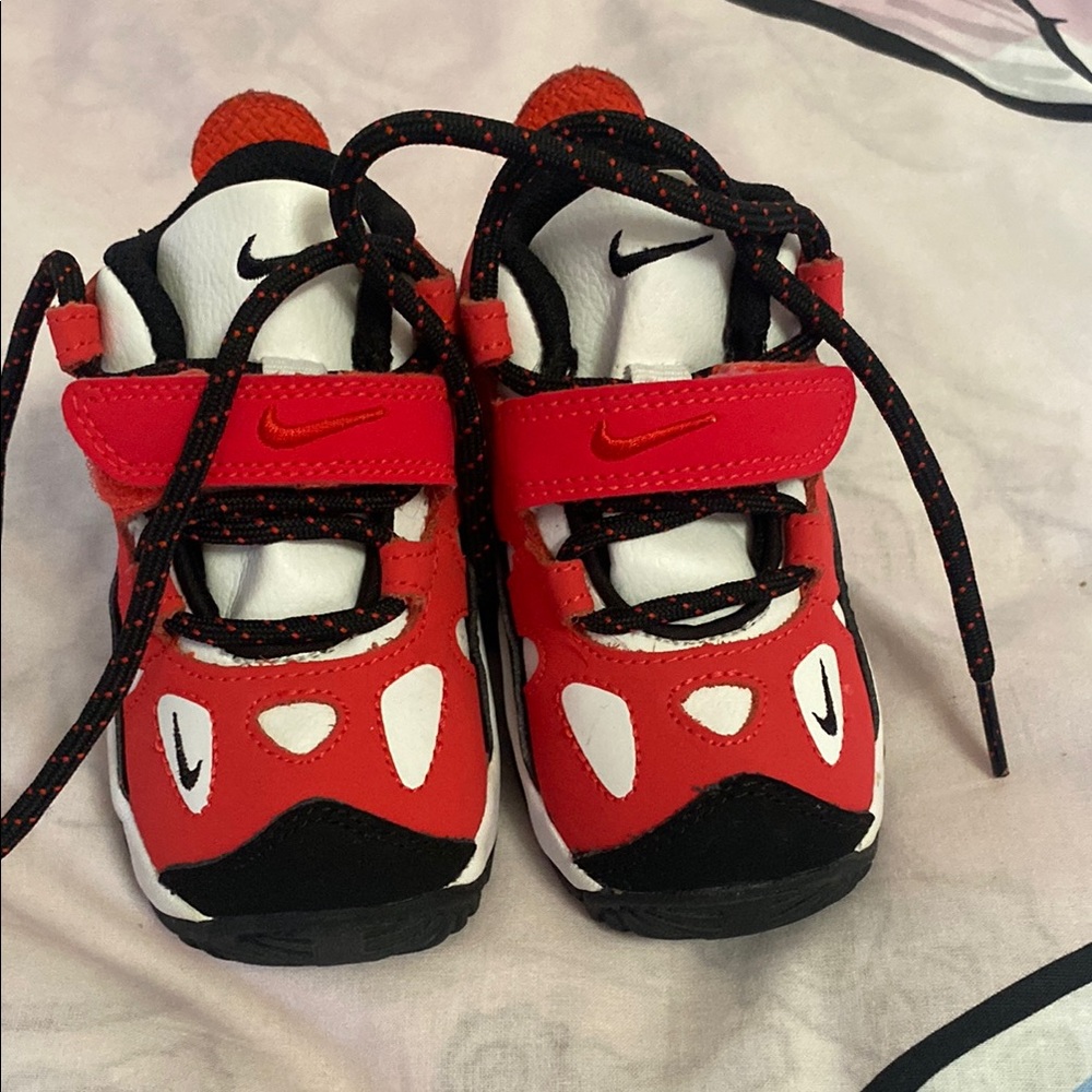 Nike Kids Red and White Sneakers